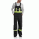 Carhartt Flame-Resistant Striped Duck Bib Overall, Black, 42/34 101703-001-34-42