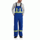Carhartt Flame-Resistant Striped Duck Bib Overall, Royal, 40/32 101703-434-32-40