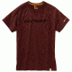 Carhartt Force Cotton Delmont Gphc Short Sleeve T Shirt - Mens, Red Brown Heather, 2XL-REG 102549-603-REG-2XL