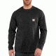 Carhartt Force Cotton Delmont Long Sleeve T-Shirt for Mens, Black, Small/Regular 100393-001-REG-S