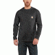 Carhartt Force Cotton Delmont Long Sleeve T-Shirt for Mens, Carbon Heather, 2XL/Regular 100393-026-REG-2XL