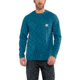 Carhartt Force Cotton Delmont Long Sleeve T-Shirt for Mens, Bay Harbor, Extra Large/Regular 100393-466-REG-XL