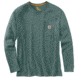 Carhartt Force Cotton Delmont Long Sleeve T-Shirt - Mens, Balsam Green Heather, 2XL, 100393-G03REG2XLA