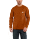 Carhartt Force Cotton Delmont Long Sleeve T-Shirt - Mens, Umber Heather, Small, 100393-O05REGSA