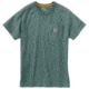 Carhartt Force Cotton Delmont LS T-Shirt - Men's, Balsam Green Heather, Extra Large, Regular, 100410-G03REGXLA