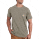 Carhartt Force Cotton Delmont Short Sleeve T-Shirt - Mens, Greige Heather, Small, 100410-E01-REG-S