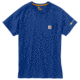 Carhartt Force Cotton Delmont Short Sleeve T Shirt Relaxed Fit - Mens, Nautical Blue, XX-Large-Regular 100410-489-REG-2XL