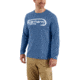 Carhartt Force Fishing Hook Graphic Long Sleeve T-shirt - Mens, Federal Blue, 2XL-REG 103001-445-REG-2XL