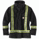 Carhartt HV Striped Duck Traditional Coat, Black, Large/Tall 101694-001-TLL-L