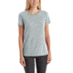 Carhartt Lockhart Short Sleeve Crewneck T-Shirt for Womens, Asphalt Heather, Extra Small/Regular 102451-058-REG-XS