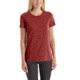 Carhartt Lockhart Short Sleeve Crewneck T-Shirt for Womens, Dark Red Heather, 2XL/Regular 102451-601-REG-XXL