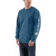 Carhartt Long-Sleeve Graphic Logo T-Shirt - Mens-Stream Blue-Large