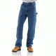 Carhartt Loose/Original-Fit Washed Logger Double-Front Work Jean - Men's, Darkstone, 34-31, B73-DST-34-31
