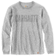 Carhartt M Workwear Block Logo Graphic Long Sleeve T-Shirt - Mens, Heather Gray, Extra Large, 103841-HGYREGXLA