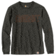 Carhartt M Workwear Block Logo Graphic Long Sleeve T-Shirt - Mens, Peat, Extra Large, 103841-306REGXLA