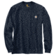 Carhartt M Workwear Mountain Ptch Grpc Long Sleeve Pkt TS - Mens, Navy, Small, 104029-412REGSA