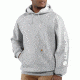 Carhartt Midweight Hooded Logo Sweatshirt - Mens-Heather Grey-Large