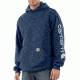 Carhartt Midweight Hooded Logo Sweatshirt - Mens-New Navy-Large