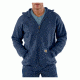 Midweight Hooded Zip-Front Sweatshirt - Mens-New Navy-Large-Regular
