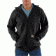 Midweight Hooded Zip-Front Sweatshirt - Mens-Black-Large-Regular