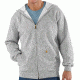 Midweight Hooded Zip-Front Sweatshirt - Mens-Heather Grey-Large-Regular