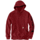 Carhartt Midweight Signature Sleeve Logo Hooded Sweatshirt - Mens, Dark Barn Red Heather, Small, K288-R07-REG-SML