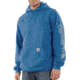 Carhartt Midweight Signature Sleeve Logo Hooded Sweatshirt - Mens, French Blue, Large, K288-FHB-REG-LRG