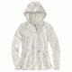 Carhartt Norwalk Hoodie - Womens, Marshmellow Space Dye, L-REG 103061-110-REG-L