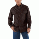 Carhartt Oakman Work Shirt for Mens, Dark Brown, Extra Large/Regular S09-DKB-REG-XLG