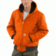 Carhartt QFL Duck Active Jacket for Mens, Blaze Orange, Small/Regular J140-BLZ-REG-SML