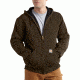 Carhartt Rutland Thermal-Lined Hooded Zip-Front Sweatshirt - Mens-Dark Brown-Large