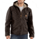 Carhartt Sherpa Lined Sandstone Sierra Jacket - Men's -Dark Brown-Medium