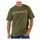 Carhartt Shortsleeve Logo T-Shirt - Men's-Army Green-X-Large