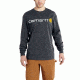 Carhartt Signature Logo MW Jersey Long Sleeve T-shirt Gphc - Mens, Granite Heather, XXL-REG, K298-020-REG-XXL