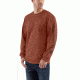 Carhartt Signature Sleeve Logo Long Sleeve T-Shirt for Mens, Sequoia Heather, Extra Large/Tall K231-221-TLL-XLG