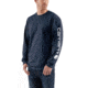 Carhartt Signature Sleeve Logo Long Sleeve T-Shirt for Mens, Navy, Small/Regular K231-NVY-REG-SML