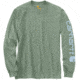 Carhartt Signature Sleeve Logo Long-Sleeve T-Shirt - Mens, Bontanic Green, Extra Large, K231-G10-REG-XLG