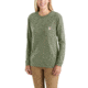 Carhartt Wk126 Workwear Pocket Long Sleeve Tshirt - Womens, Olivine Heather, Extra Small, 103244-G01-REG-XS