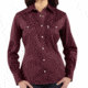 Work Wash Twill Snap Front Shirt - Womens-Port-Medium