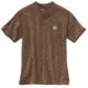 Carhartt Workwear Pkt Short Sleeve Henley MW Jersey Org Fit - Mens, Barrel Heather, XXL-REG K84-219-REG-XXL