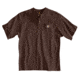 Carhartt Workwear Pkt Short Sleeve Henley MW Jersey Org Fit - Mens, Dark Brown, XXL-REG K84-DKB-REG-XXL