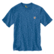 Carhartt Workwear Pkt Short Sleeve Henley MW Jersey Org Fit - Mens, Federal Blue, XXL-REG K87-445-REG-XXL