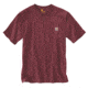 Carhartt Workwear Pkt Short Sleeve Henley MW Jersey Org Fit - Mens, Port Heather, XXL-REG K87-645-REG-XXL