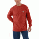 Carhartt Workwear Pocket Long Sleeve T-Shirt for Mens, Chili, Medium/Regular K126-CHI-REG-MED