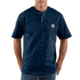Carhartt Workwear Pocket Short Sleeve Henley for Mens, Navy, Extra Large/Regular K84-NVY-REG-XLG