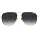 Carrera 247/S Sunglasses, Gold Grey Frame, Grey Shaded Lens, 716736360935
