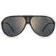 Carrera Hot65 Sunglasses, Black Gold Frame, Grey Gold Mirror Lens, 716736372150