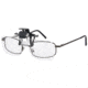 Carson Clip &amp; Flip 1.5x Clip-on, Flip-up Magnifying Lenses for Eyeglasses CF-10