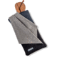Carson Eyeglass Pouch w/Built-in Microfiber Cloth, Black/Grey, 6.7x7.6in, EC-10BKGY