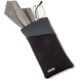 Carson Eyeglass Pouch w/Built-in Microfiber Cloth, Black/Grey, 6.7x7.6in, EC-10BKGY